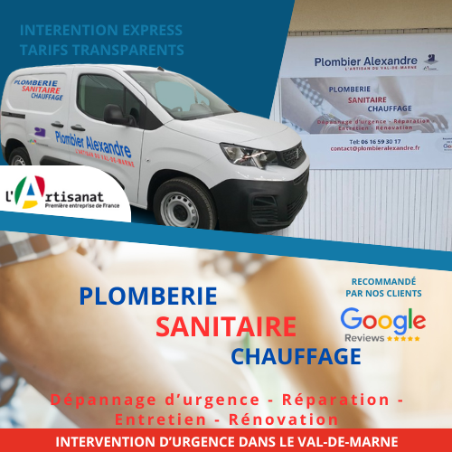 Plombier à Arcueil - Plomberie Alexandre, spécialiste en dépannage, réparation, entretien et rénovation